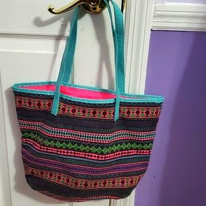 Target Colorful Boho Southwesterm Fabric Beach Summer Tote Bag